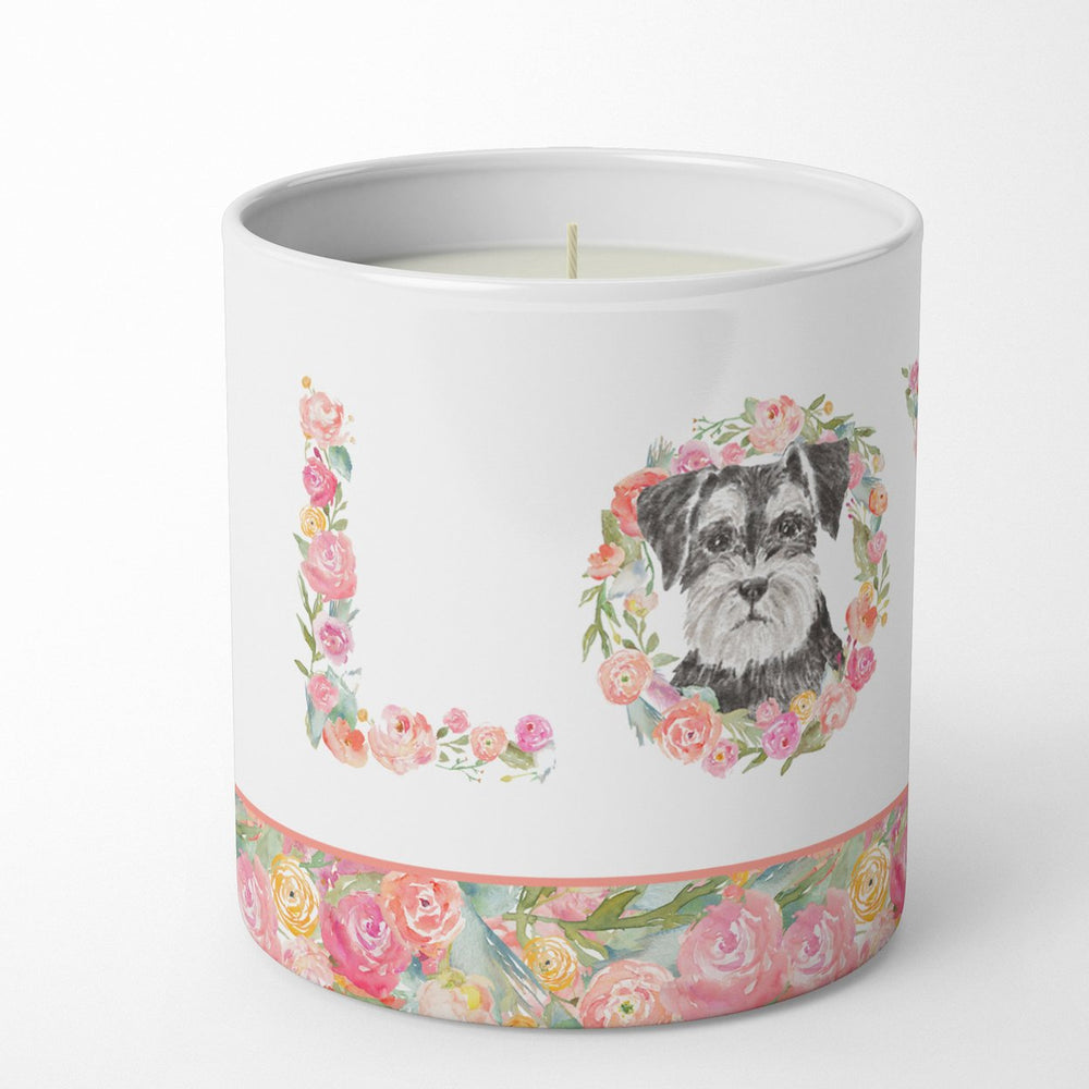 Schnauzer Style 2 LOVE 10 oz Decorative Soy Candle Image 2