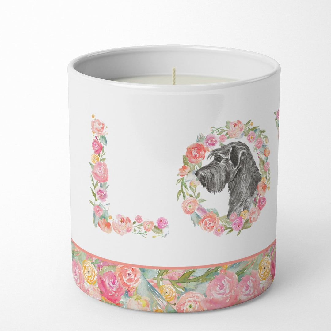 Giant Schnauzer LOVE 10 oz Decorative Soy Candle Image 2