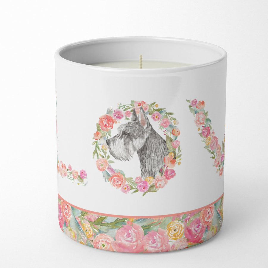 Schnauzer Style 7 LOVE 10 oz Decorative Soy Candle Image 1