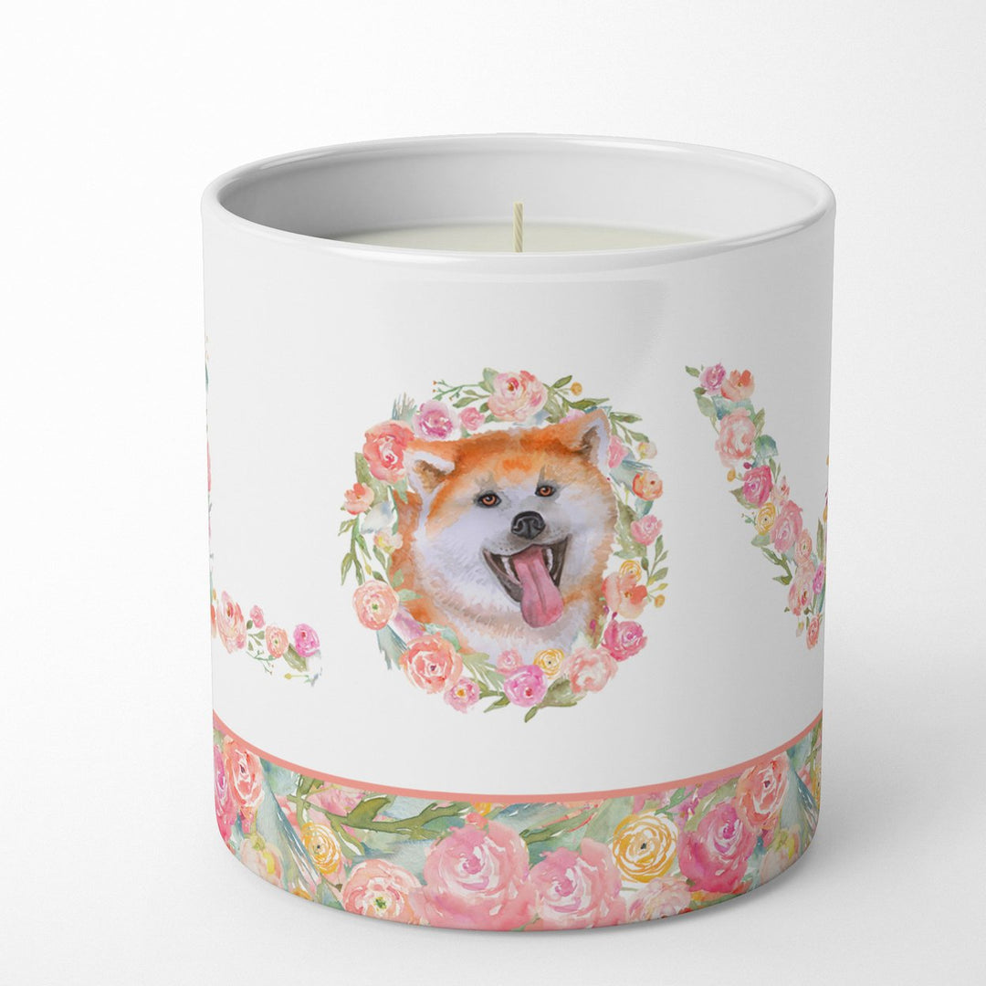 Akita Love 10 oz Decorative Soy Candle Image 1