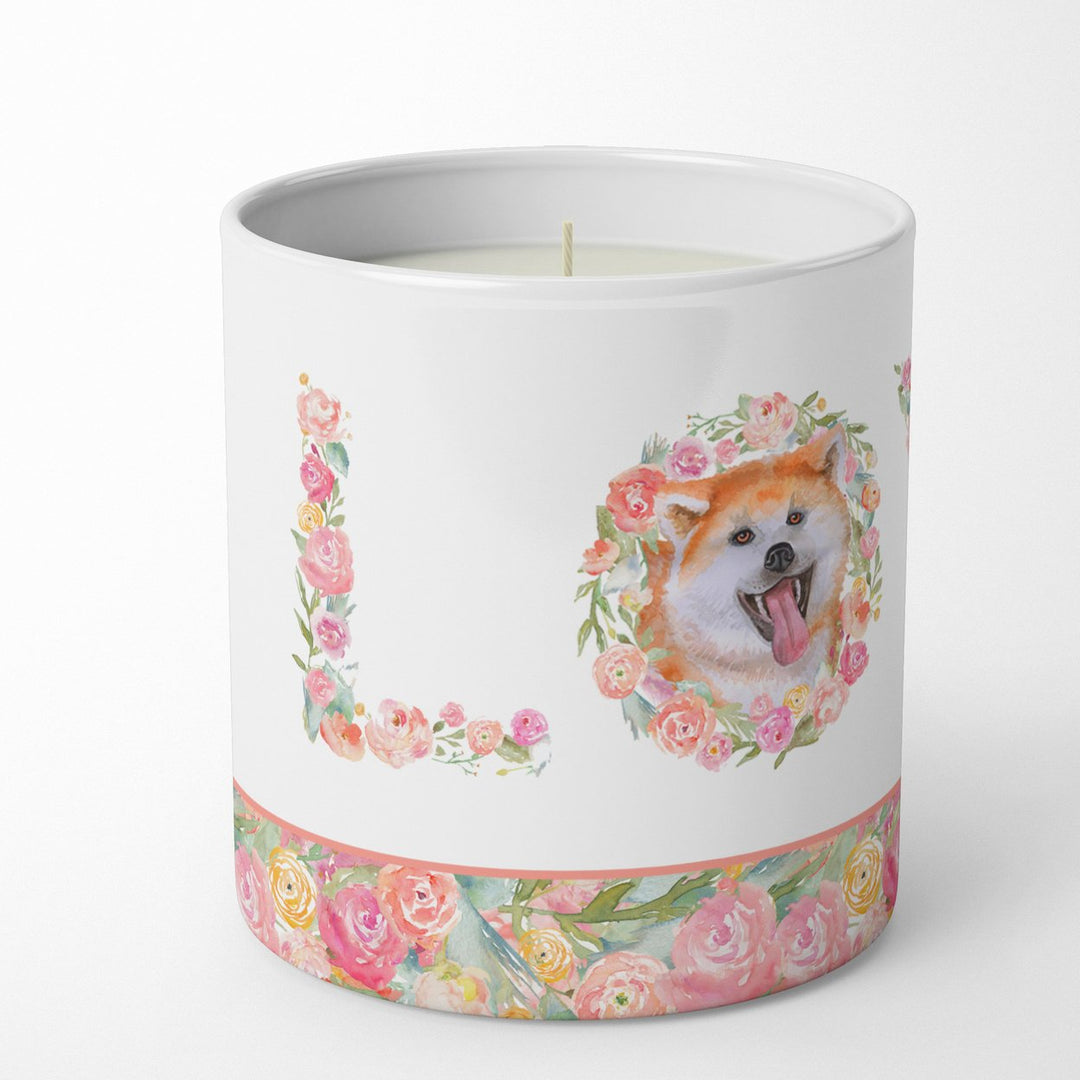 Akita Love 10 oz Decorative Soy Candle Image 2