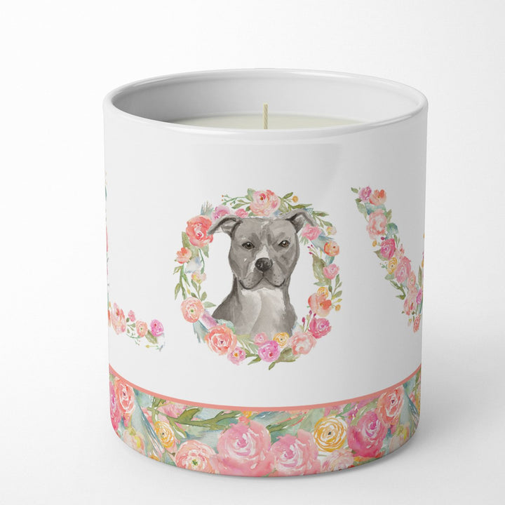 Staffordshire Bull Terrier Love 10 oz Decorative Soy Candle Image 1