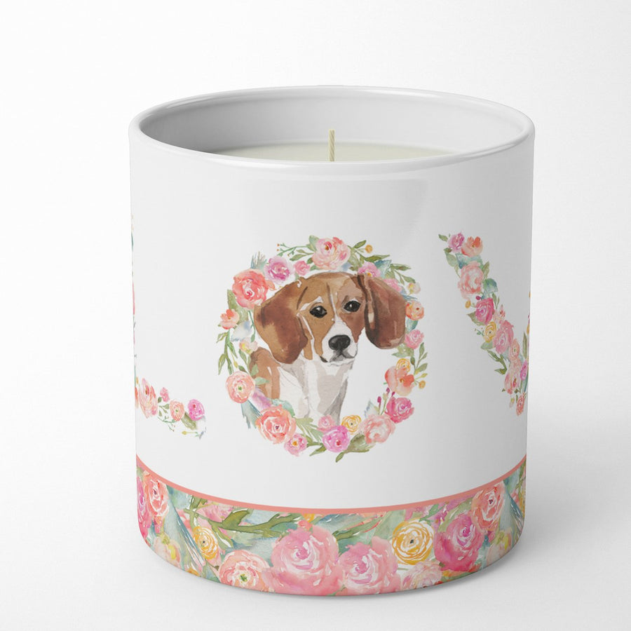 Beagle Style 2 Love 10 oz Decorative Soy Candle Image 1