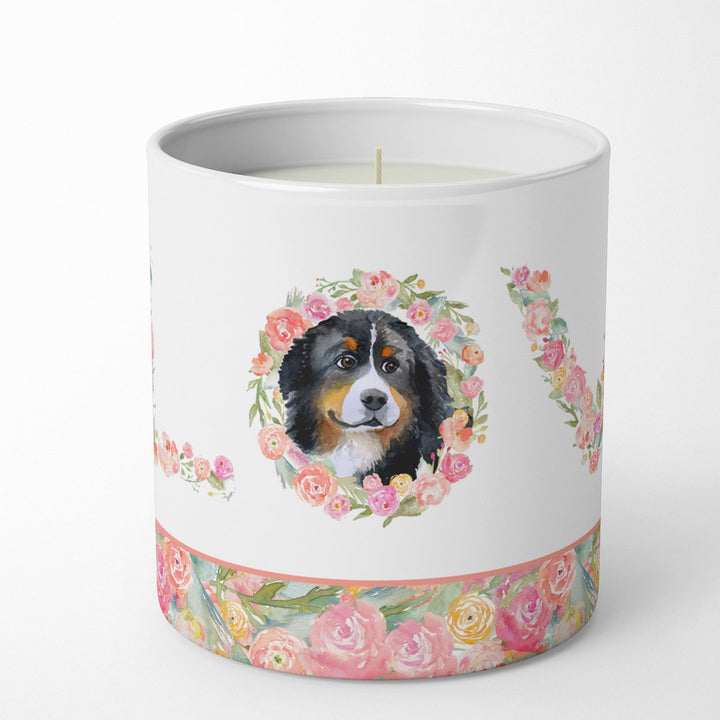 Bernese Mountain Dog Style 2 Love 10 oz Decorative Soy Candle Image 1