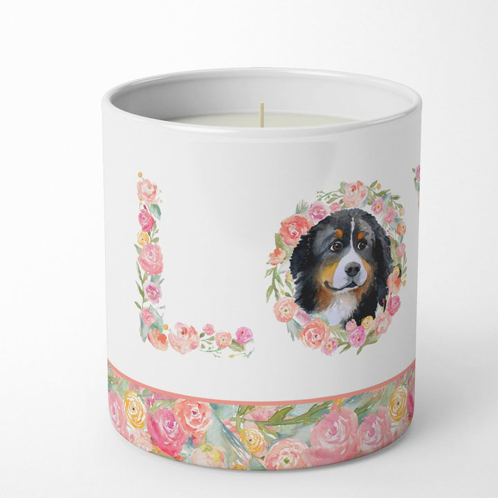 Bernese Mountain Dog Style 2 Love 10 oz Decorative Soy Candle Image 2