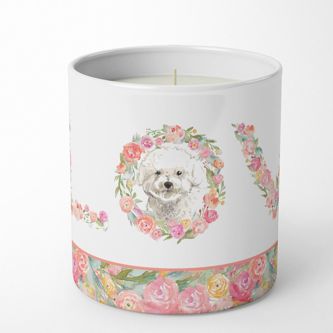 Bichon Frise Style 2 Love 10 oz Decorative Soy Candle Image 1