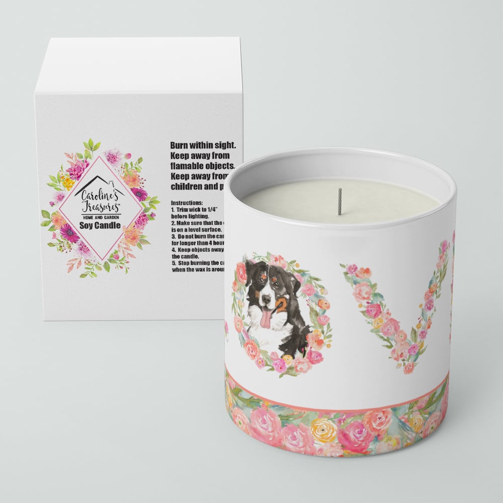 Bernese Mountain Dog Love 10 oz Decorative Soy Candle Image 4