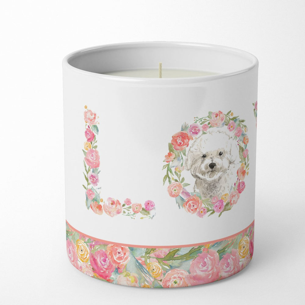 Bichon Frise Style 2 Love 10 oz Decorative Soy Candle Image 2