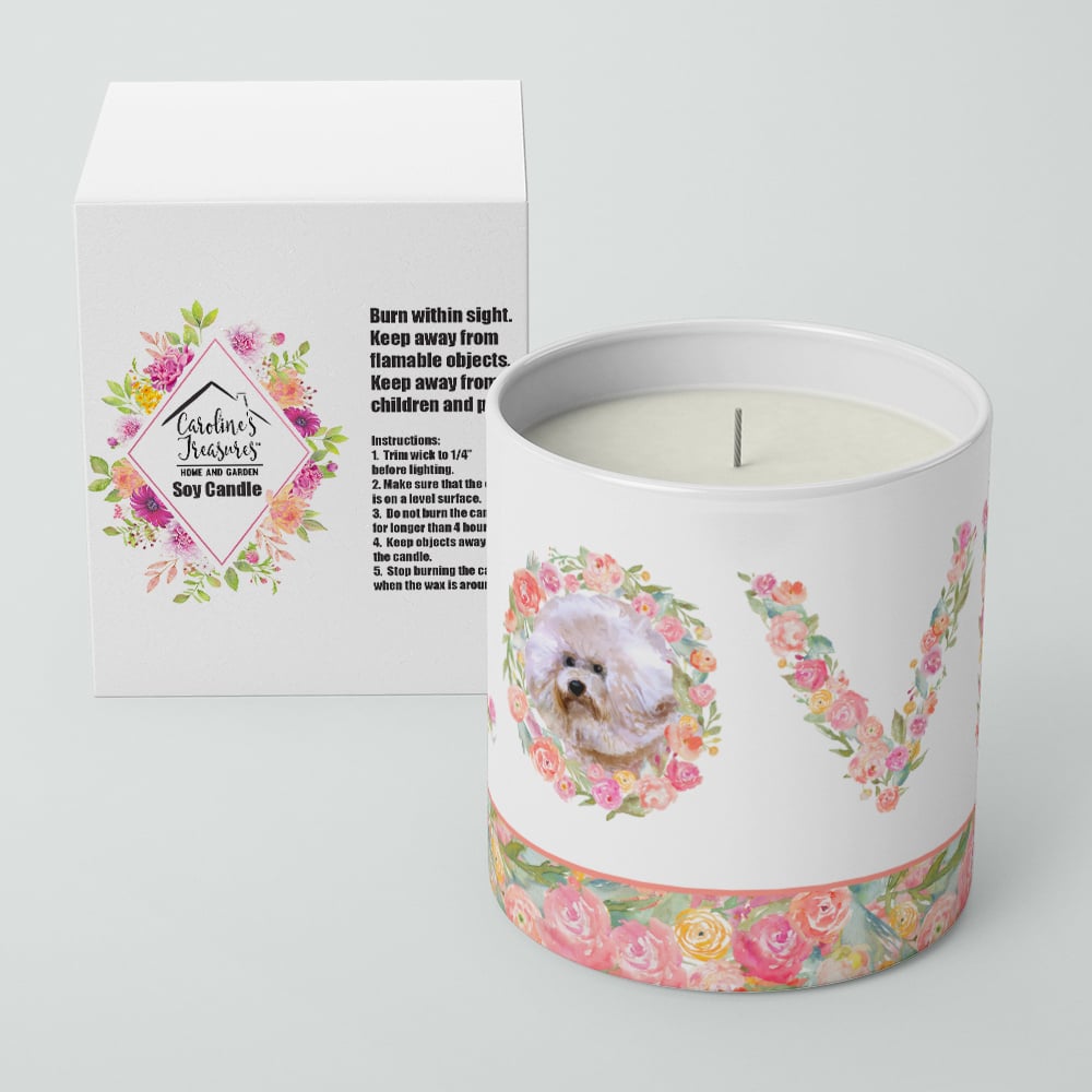 Bichon Frise Love 10 oz Decorative Soy Candle Image 4