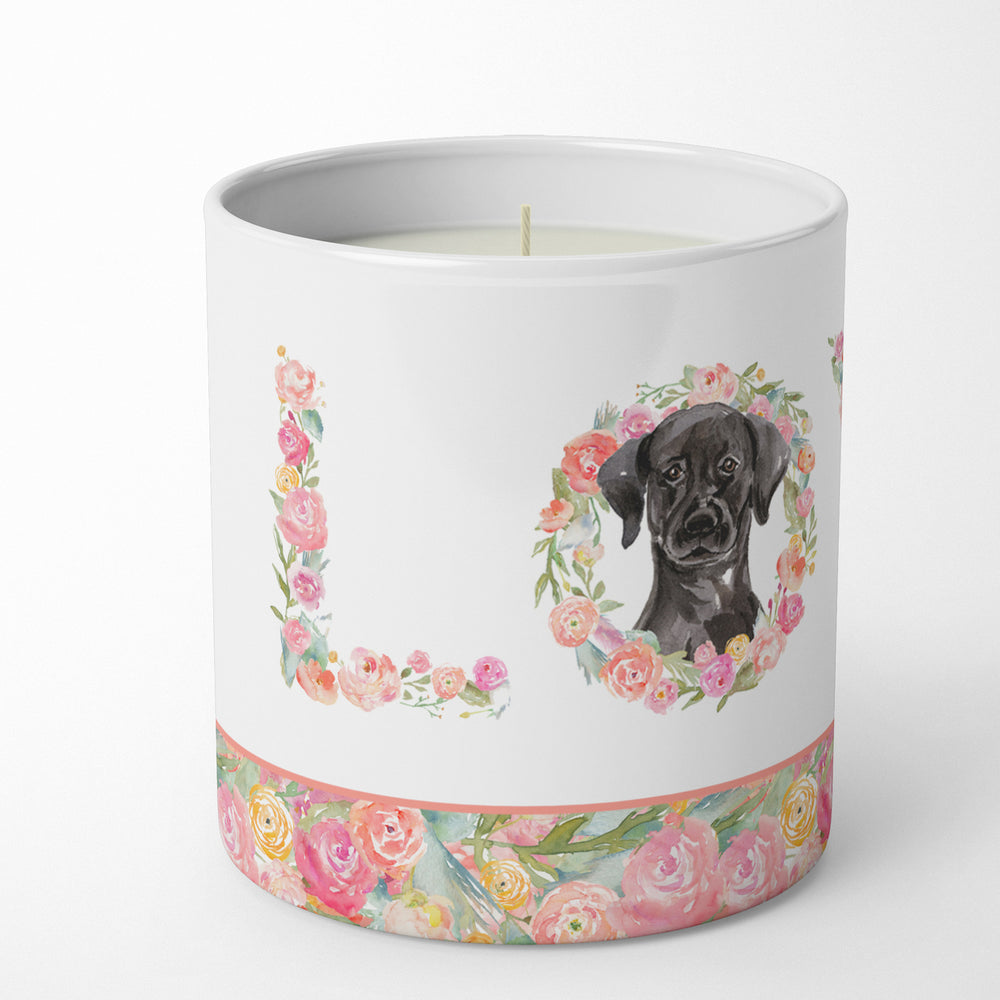 Black Labrador Retriever Love 10 oz Decorative Soy Candle Image 2