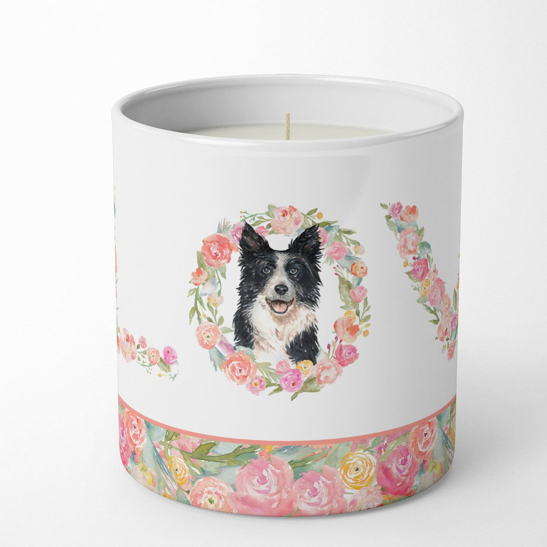 Border Collie Love 10 oz Decorative Soy Candle Image 1