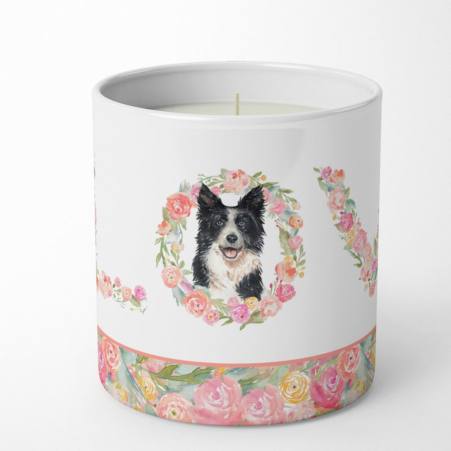 Border Collie Love 10 oz Decorative Soy Candle Image 1