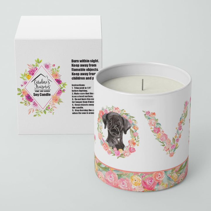 Black Labrador Retriever Love 10 oz Decorative Soy Candle Image 4