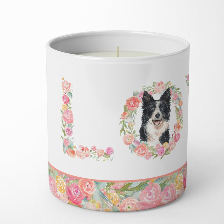 Border Collie Love 10 oz Decorative Soy Candle Image 2