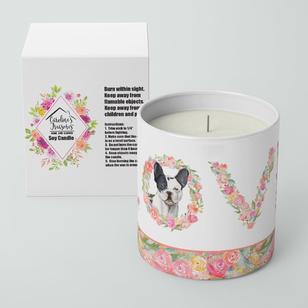 French Bulldog Love 10 oz Decorative Soy Candle Image 4