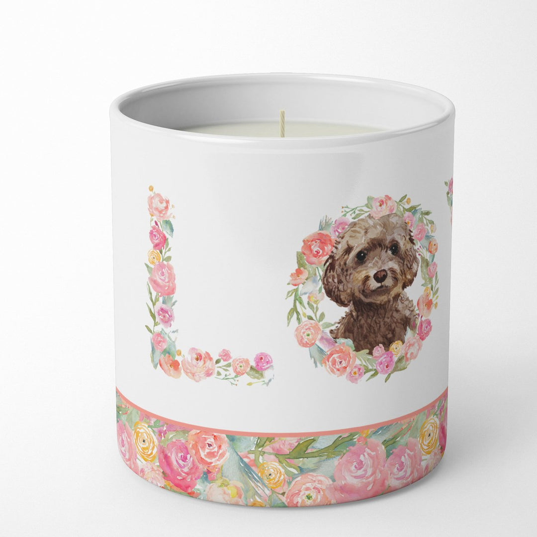 Brown Cockapoo Love 10 oz Decorative Soy Candle Image 2