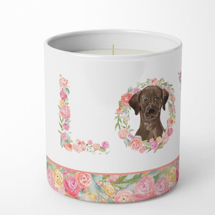 Chocolate Labrador Retriever Love 10 oz Decorative Soy Candle Image 2