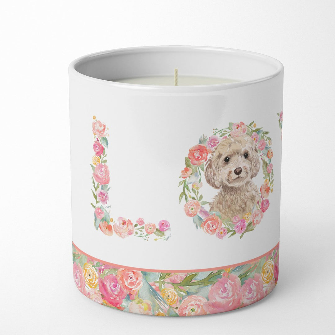 Champagne Cockapoo Love 10 oz Decorative Soy Candle Image 2