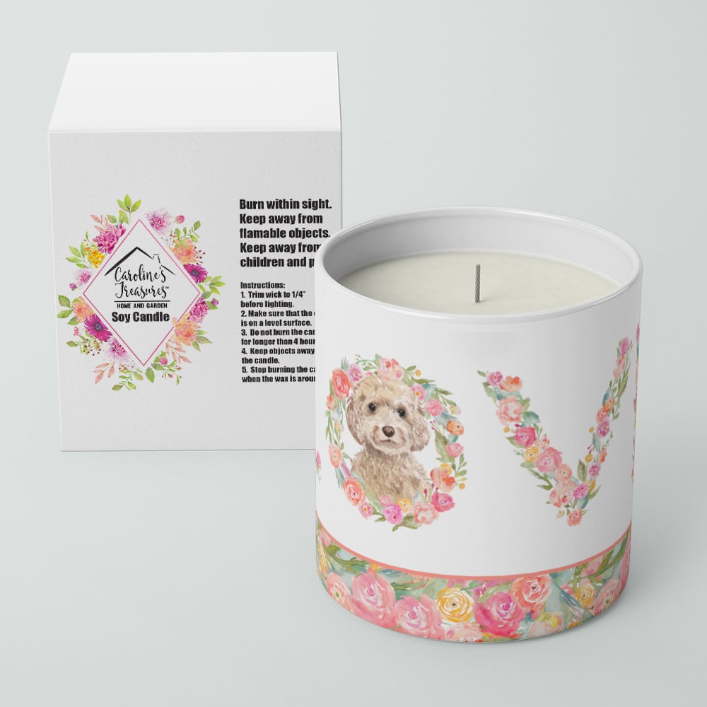 Champagne Cockapoo Love 10 oz Decorative Soy Candle Image 4