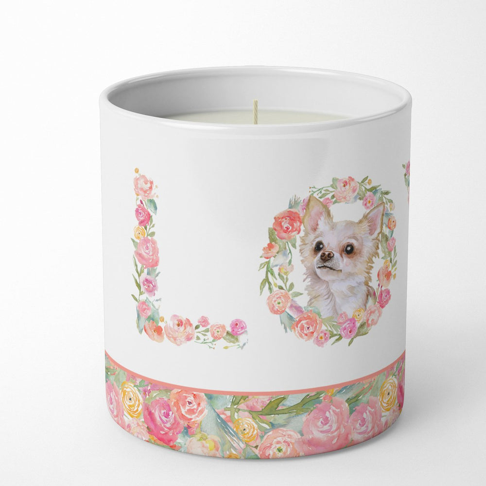 Longhaired Chihuahua Love 10 oz Decorative Soy Candle Image 2