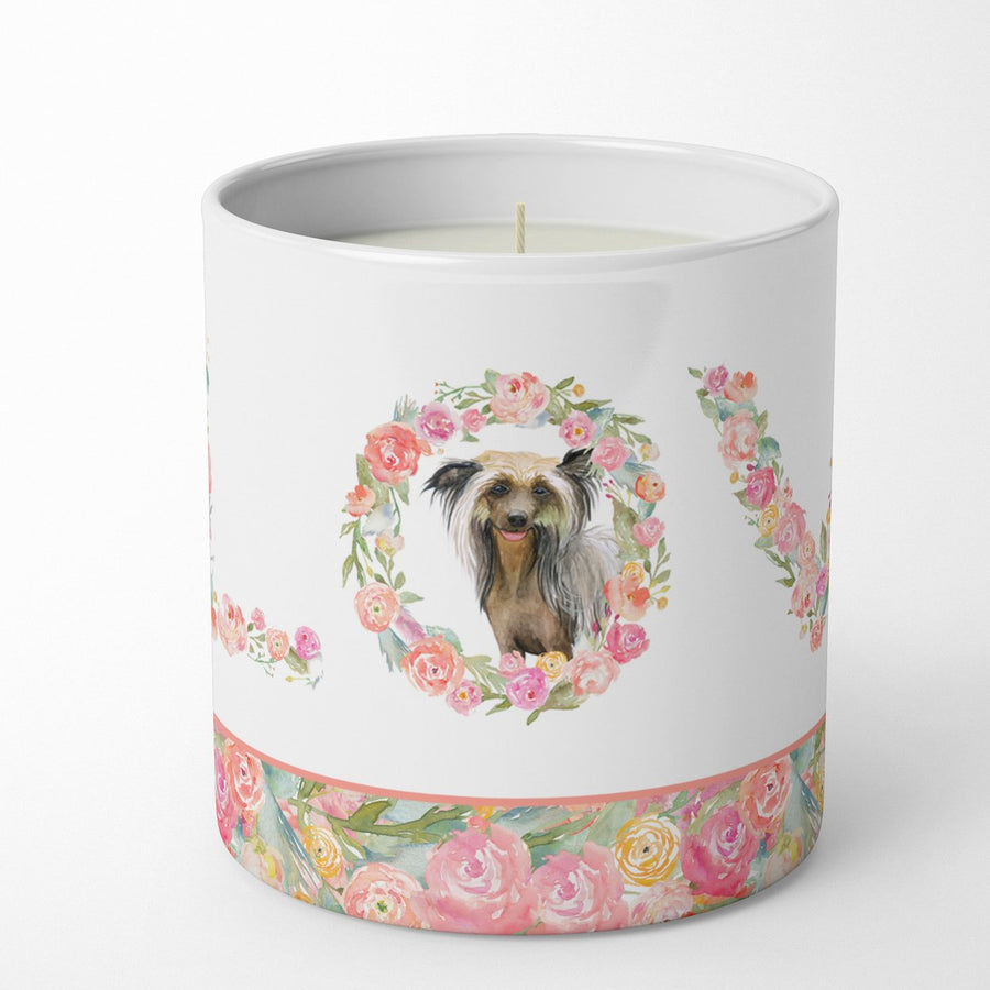 Chinese Crested Love 10 oz Decorative Soy Candle Image 1