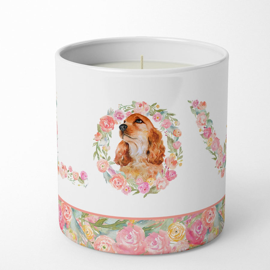 Cocker Spaniel Love 10 oz Decorative Soy Candle Image 1