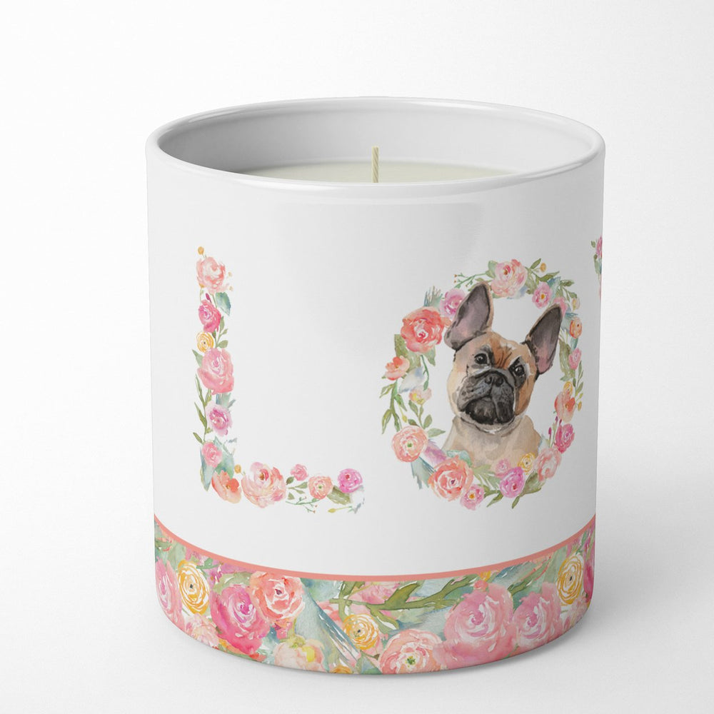 Fawn French Bulldog Love 10 oz Decorative Soy Candle Image 2