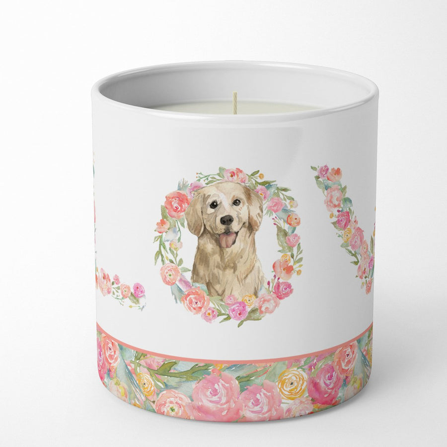 Golden Retriever Love 10 oz Decorative Soy Candle Image 1