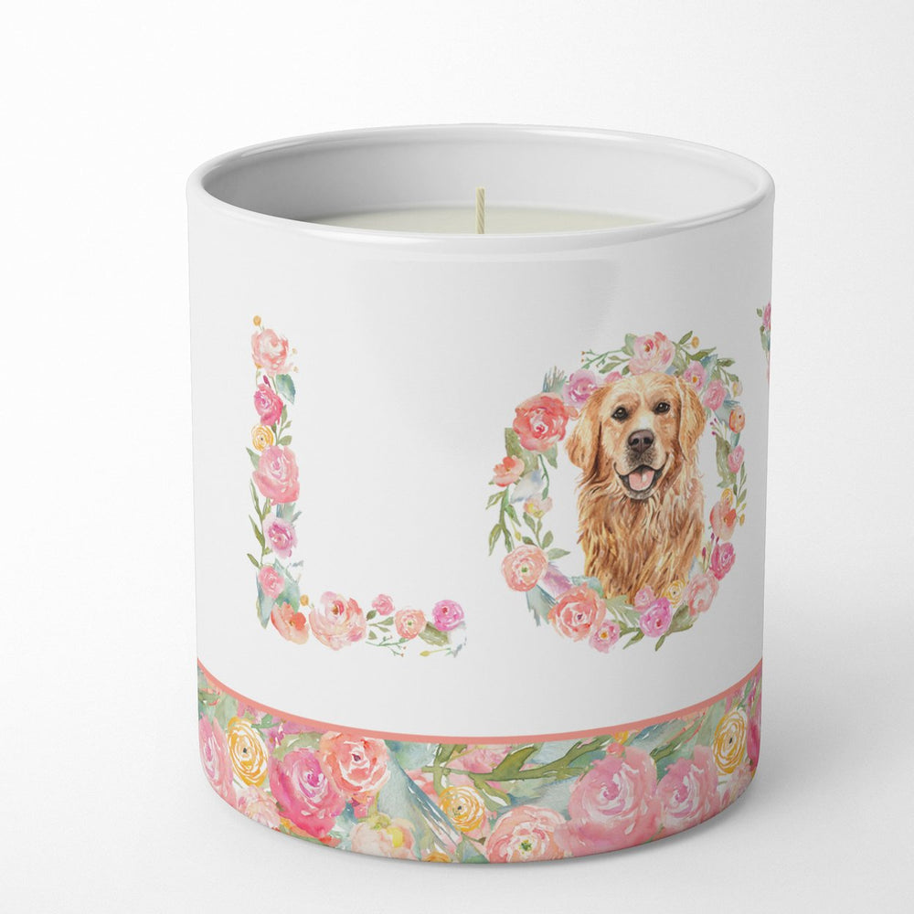 Golden Retriever Style 2 Love 10 oz Decorative Soy Candle Image 2