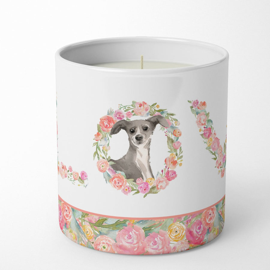 Italian Greyhound Love 10 oz Decorative Soy Candle Image 1