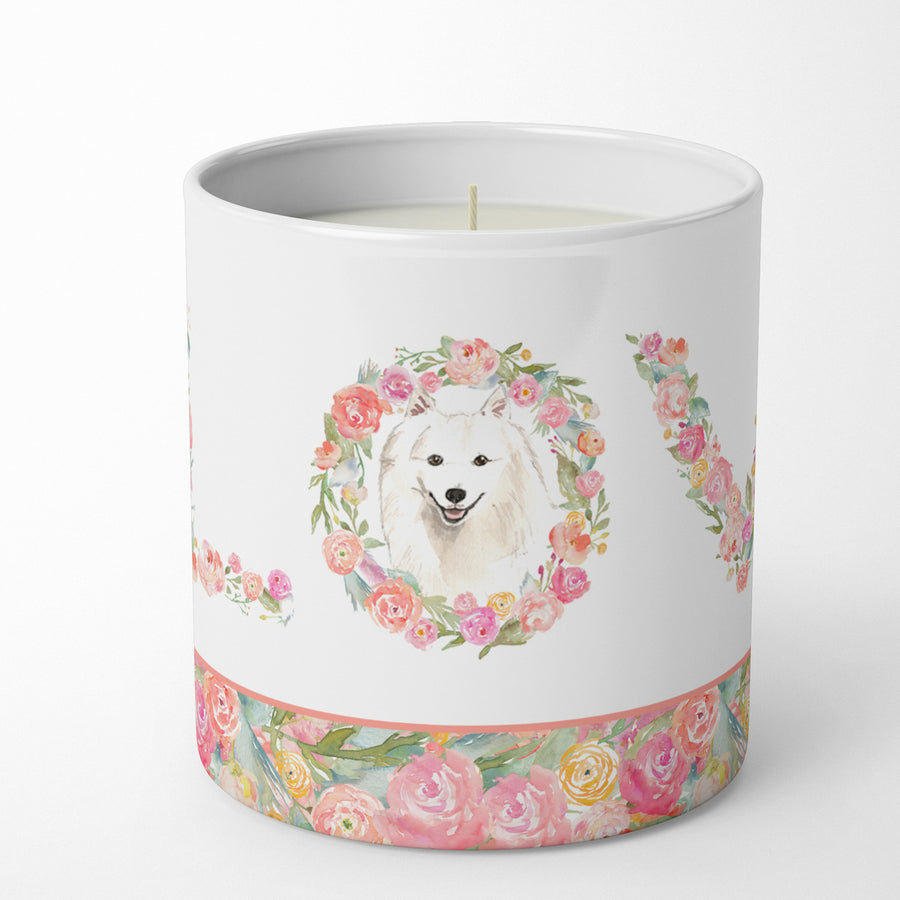 Japanese Spitz Love 10 oz Decorative Soy Candle Image 1