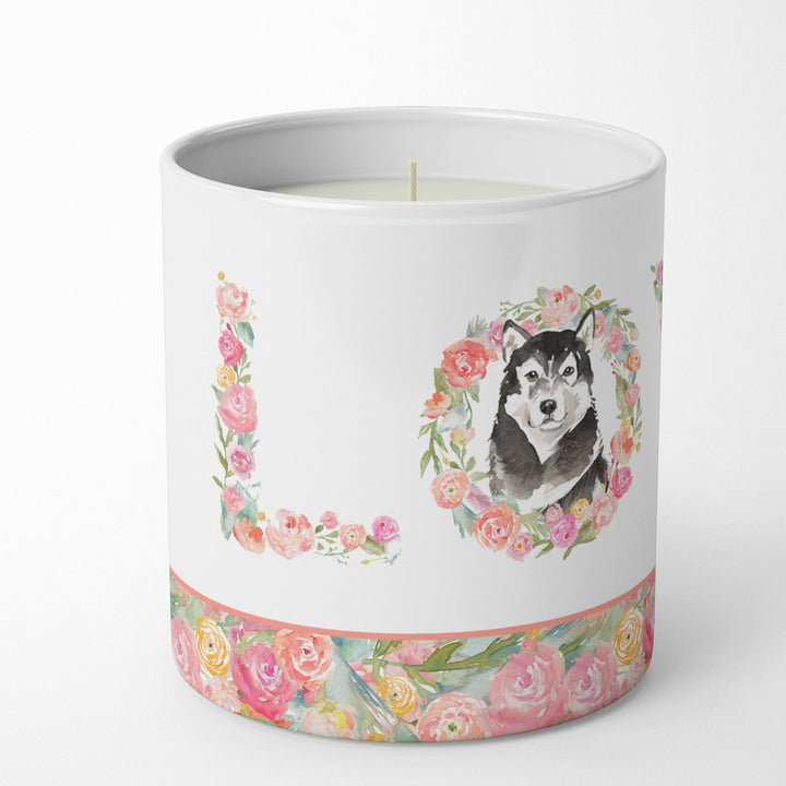 Alaskan Malamute Love 10 oz Decorative Soy Candle Image 2