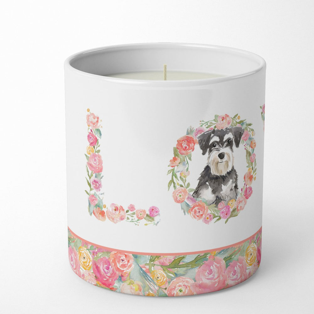 Schnauzer Love 10 oz Decorative Soy Candle Image 2