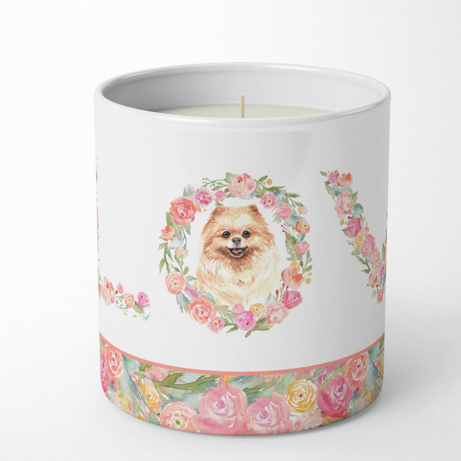 Pomeranian Style 2 Love 10 oz Decorative Soy Candle Image 1