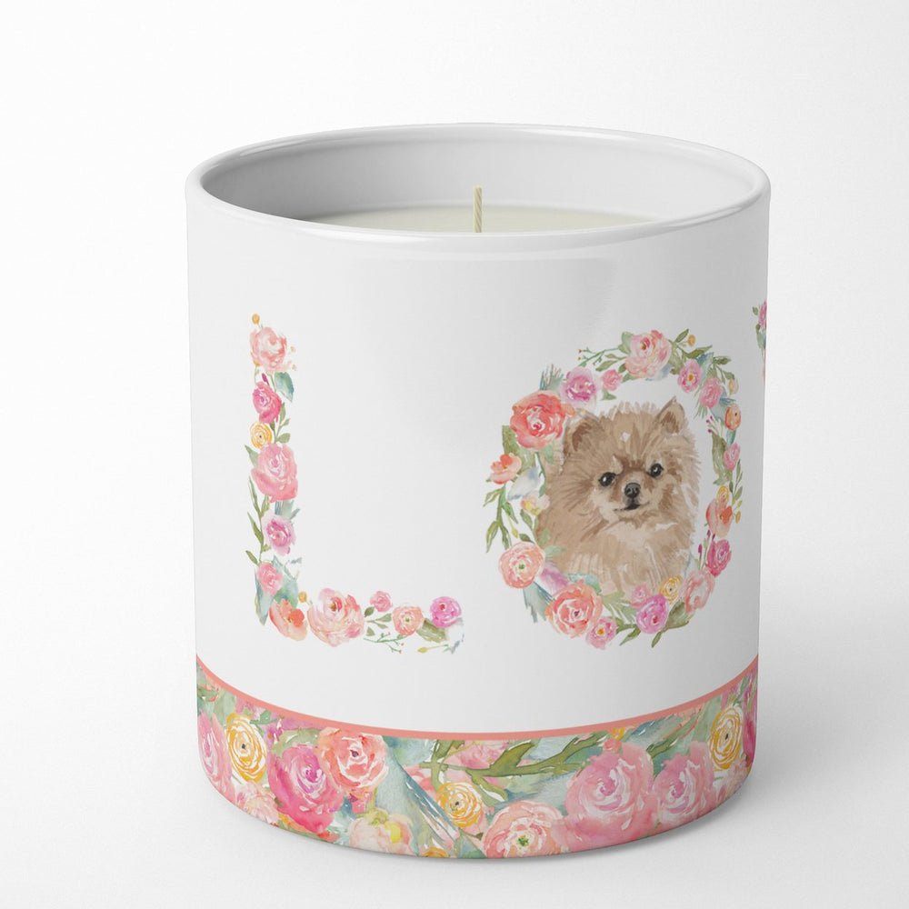 Pomeranian Style 3 Love 10 oz Decorative Soy Candle Image 2