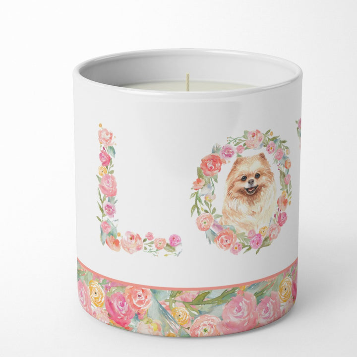 Pomeranian Style 2 Love 10 oz Decorative Soy Candle Image 2