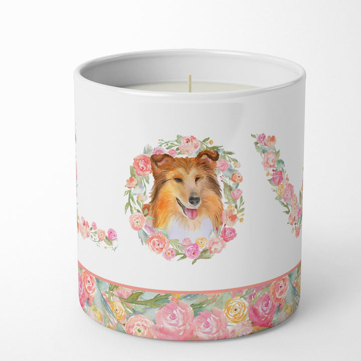 Sheltie Shetland Sheepdog Love 10 oz Decorative Soy Candle Image 1