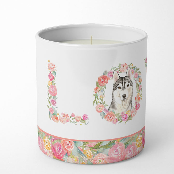 Siberian Husky Love 10 oz Decorative Soy Candle Image 2