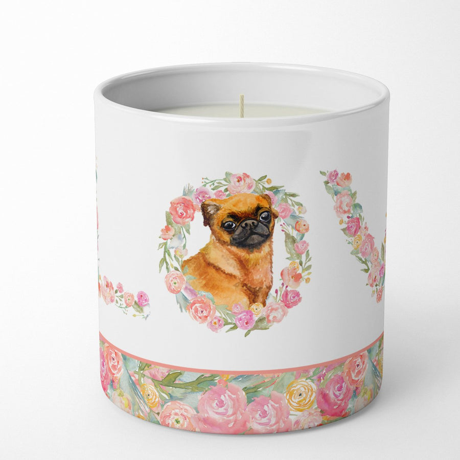 Small Brabant Griffon Love 10 oz Decorative Soy Candle Image 1