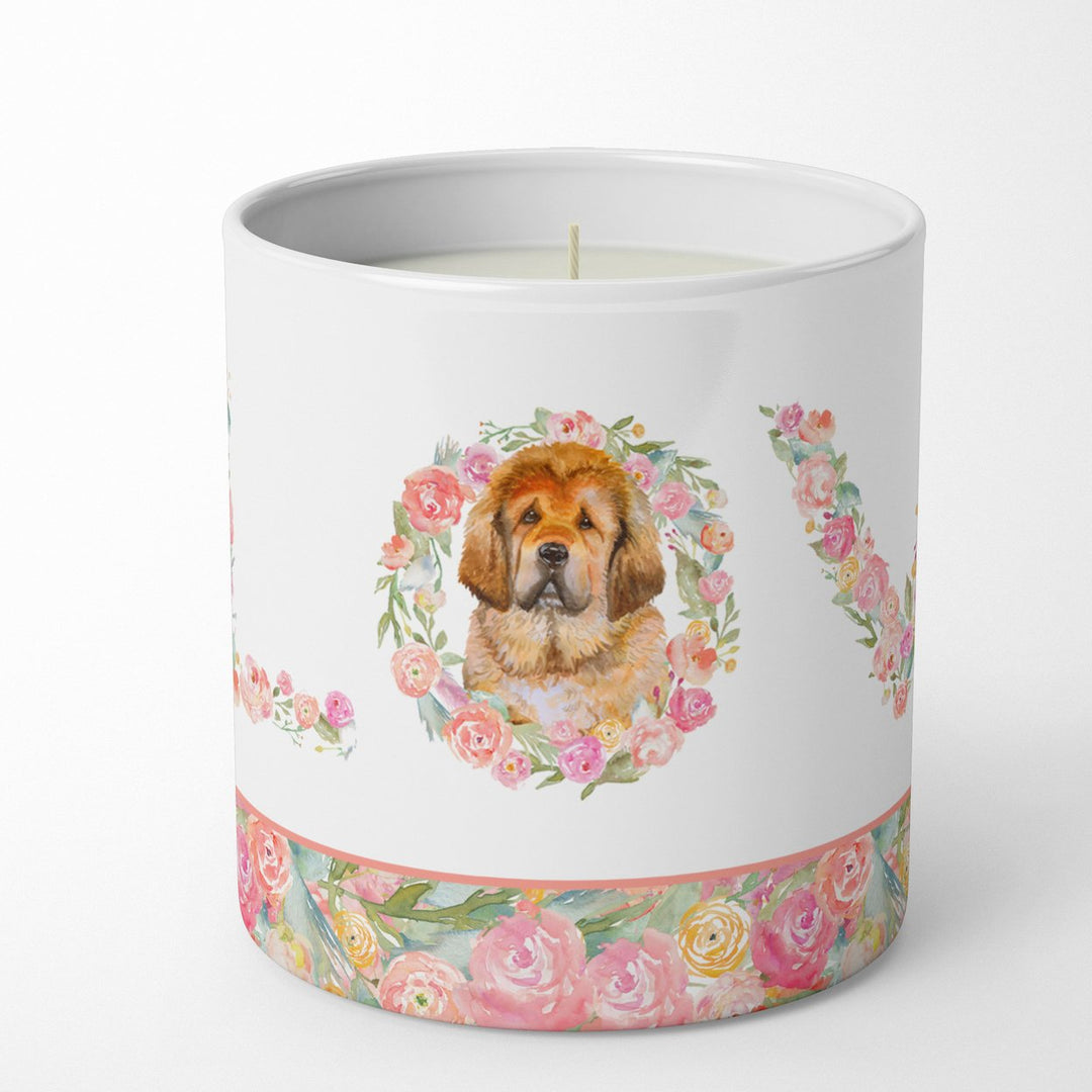 Tibetan Mastiff Love 10 oz Decorative Soy Candle Image 1