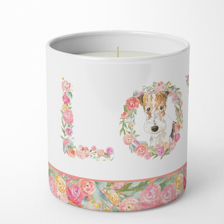 Wirehaired Fox Terrier Love 10 oz Decorative Soy Candle Image 2