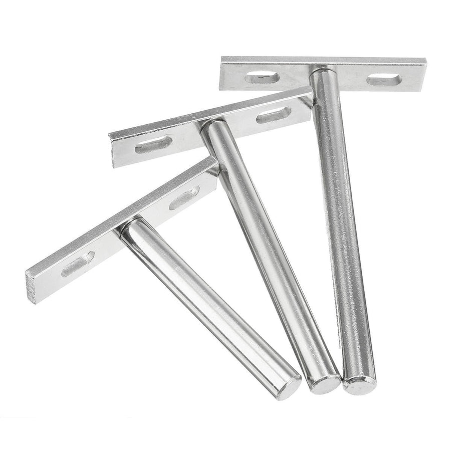 10Pcs Concealed Floating Hidden Shelf Support Metal Brackets 3,4,5 Inch Image 1