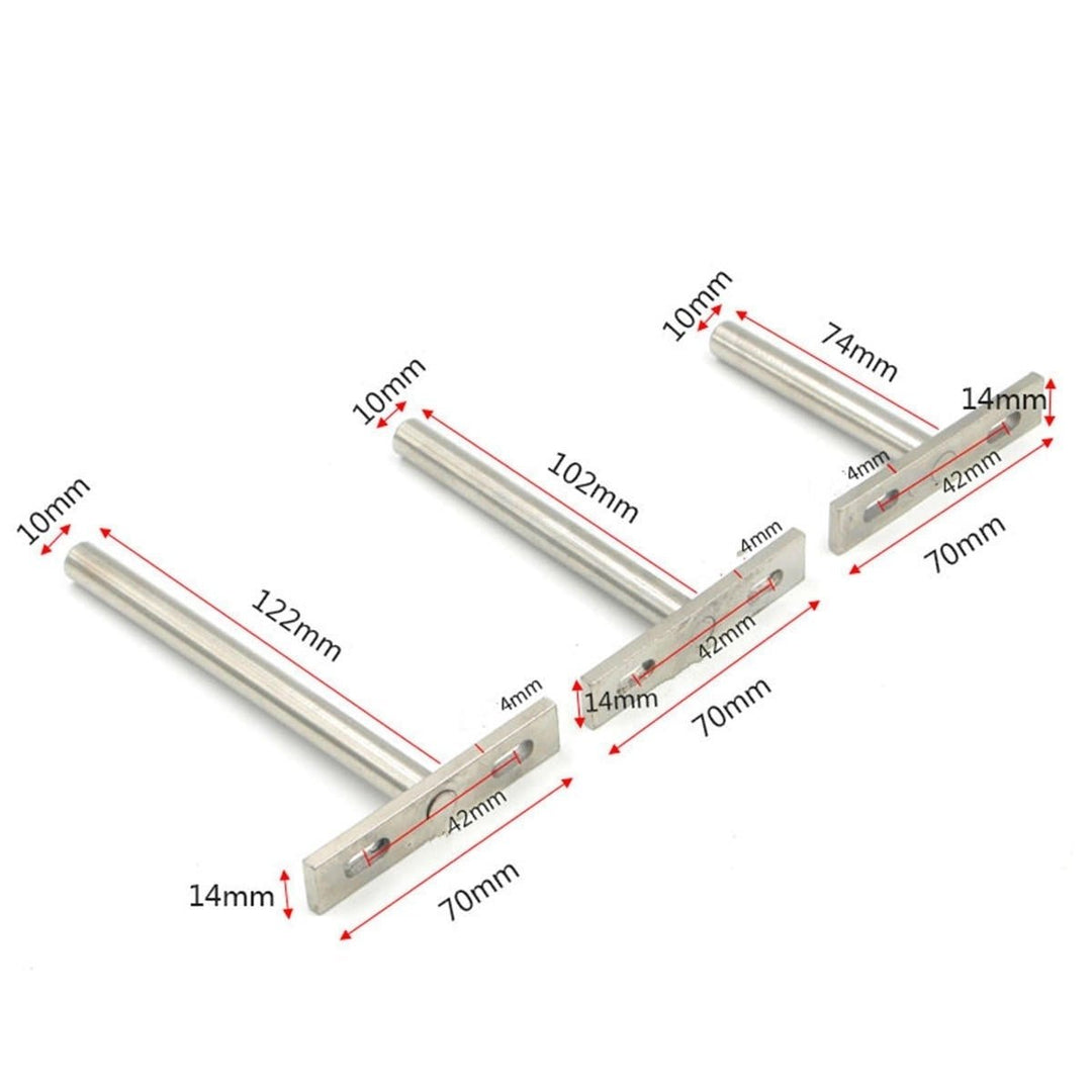 10Pcs Concealed Floating Hidden Shelf Support Metal Brackets 3,4,5 Inch Image 3