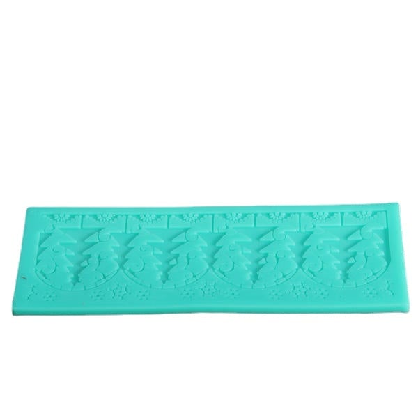 Christmas Tree Silicone Fondant Lace Mold Image 1