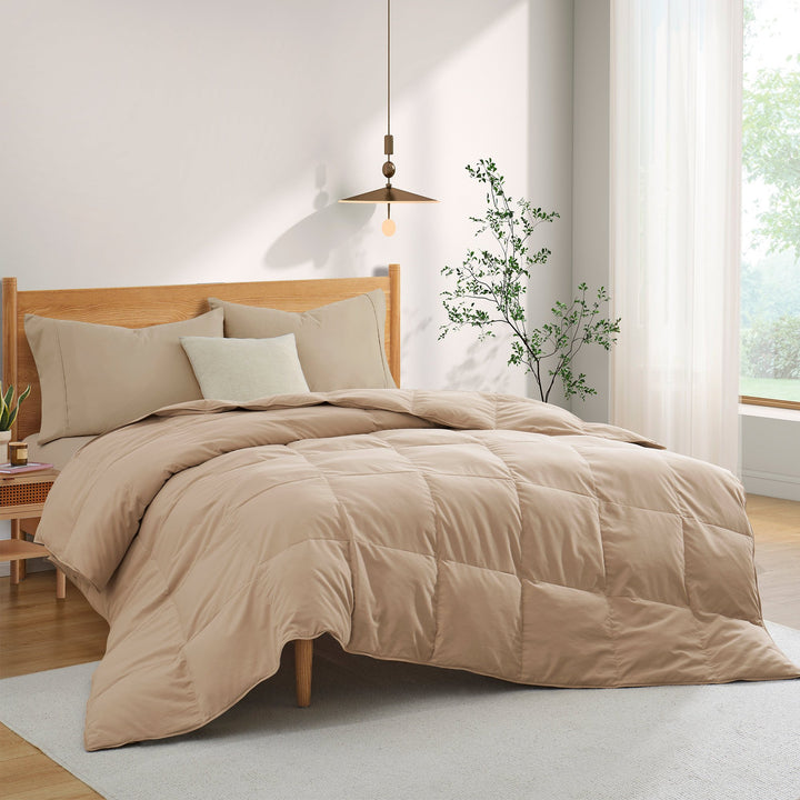 Lightweight Goose Feather and Down Comforter- Hotel Collection for Hot Sleepers Image 6