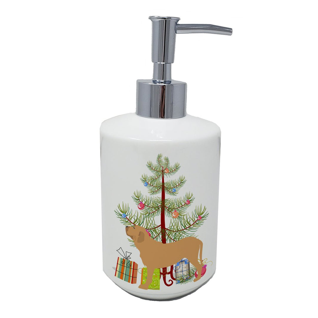 Fila Brasileiro Merry Christmas Tree Ceramic Soap Dispenser Image 1