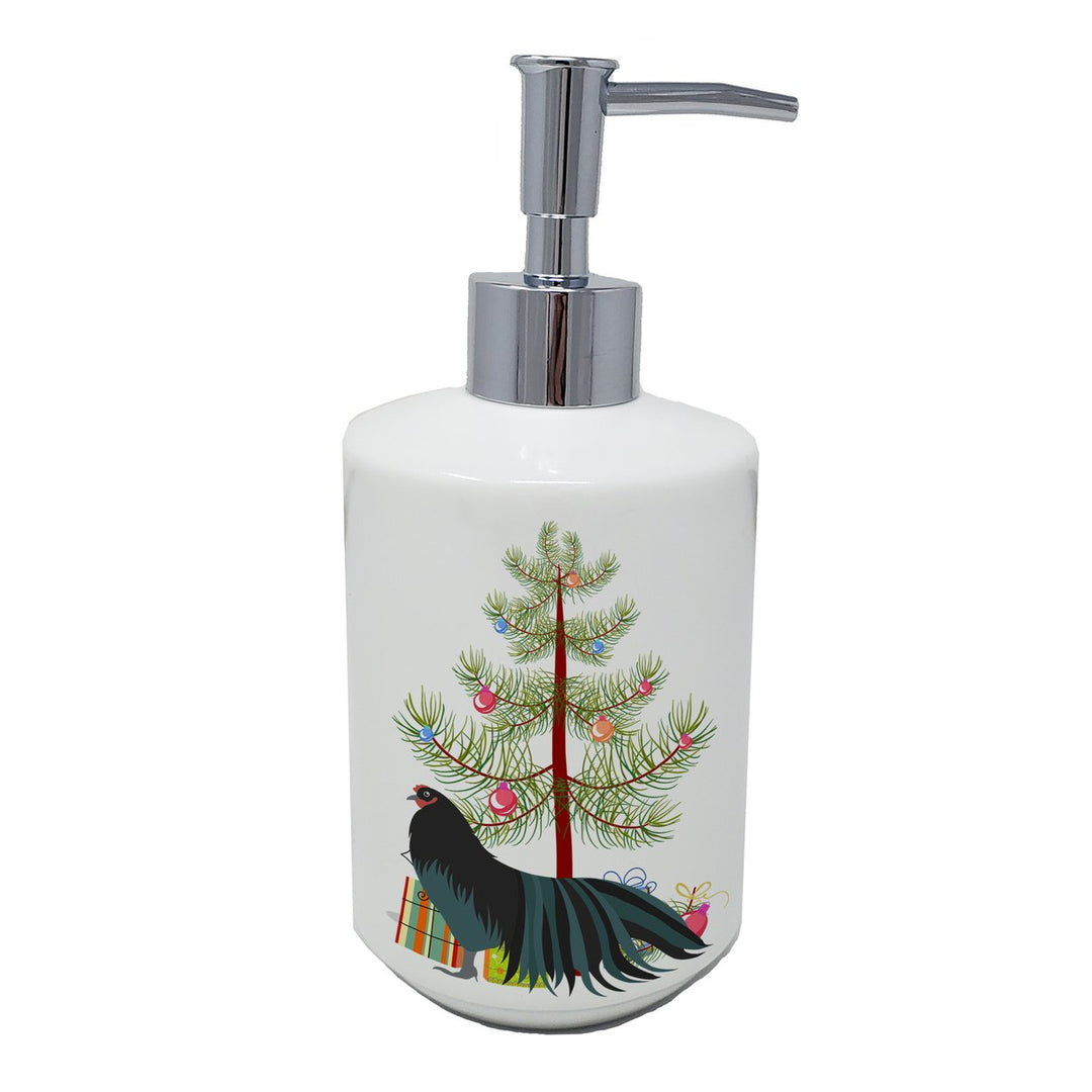 Sumatra Chicken Christmas Ceramic Soap Dispenser Image 1