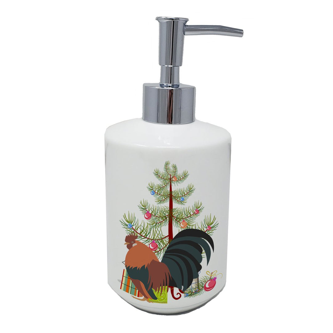 Dutch Bantam Chicken Christmas Ceramic Soap Dispenser Image 1