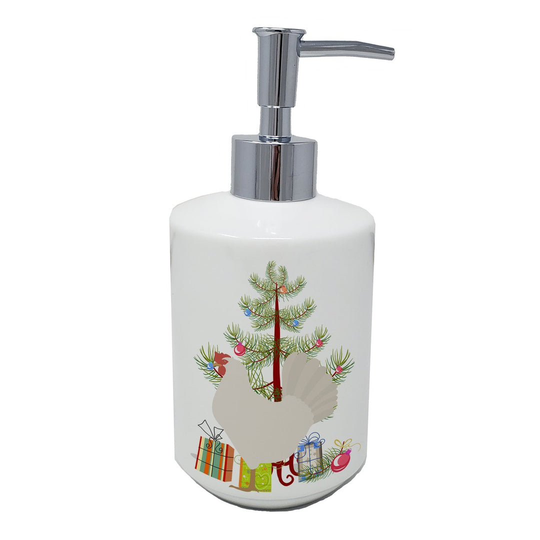 Leghorn Chicken Christmas Ceramic Soap Dispenser Image 1