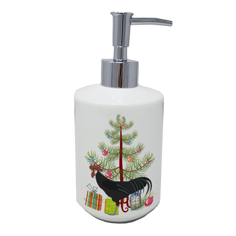 Minorca Ctalalan Chicken Christmas Ceramic Soap Dispenser Image 1